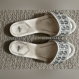 Authentic Fendi Straw slides